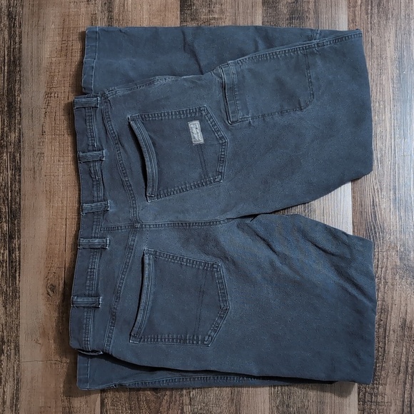 Eddie Bauer Flex Mountain Utility Pants Size 38x34 In Gray Heavyweight Canvas - Picture 6 of 12